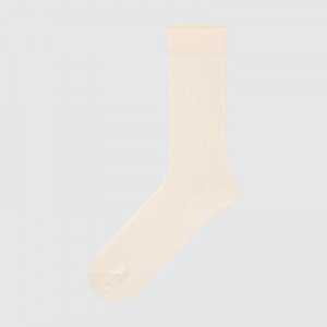Beige Uniqlo Colorful 50 Men Socks | 2587694
