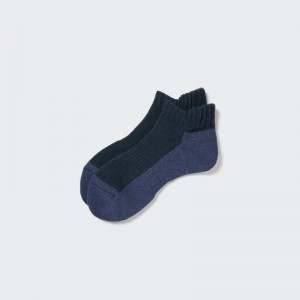 Blue Uniqlo Heattech Short Men Socks | 9841805