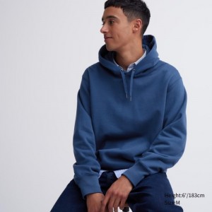 Blue Uniqlo Sweat Pullover Women Hoodie | 5873973