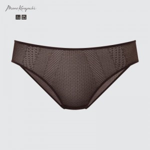 Brown Uniqlo Mesh Regular Women Shorts | 9526508
