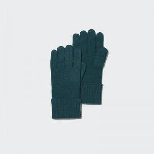 Green Uniqlo Cashmere Knitted Women Gloves | 586749