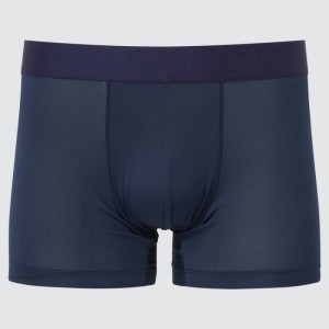 Navy Uniqlo Airism Low Rise Boxers Men Underwear | 167815