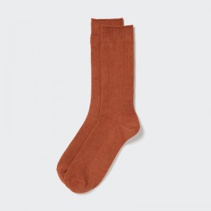 Orange Uniqlo Colorful 50 Men Socks | 8324971