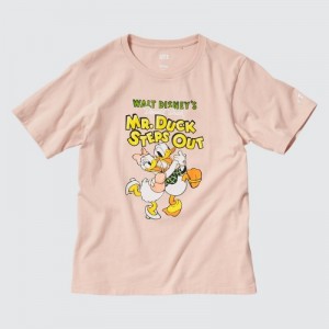 Pink Uniqlo Magic For All Classics Short-Sleeve UT Women T Shirts | 6936917