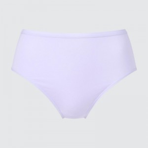Purple Uniqlo High Rise Basic Women Briefs | 4923906