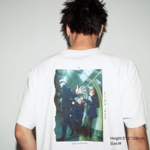 White Uniqlo Anime JUJUTSU KAISEN Season 2 UT Short-Sleeve Women T Shirts | 3372103