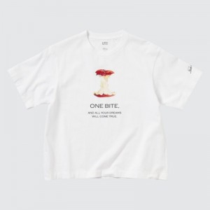 White Uniqlo Magic For All Favorites UT Short-Sleeve Women T Shirts | 1239860