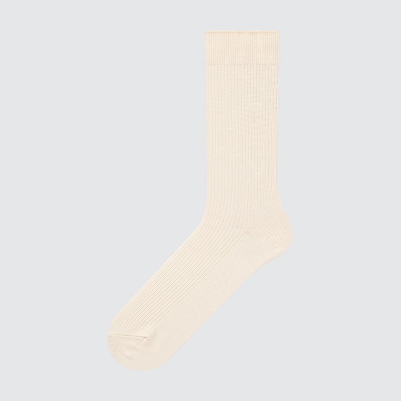 Beige Uniqlo Colorful 50 Men Socks | 2587694