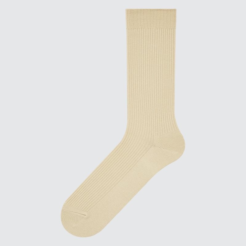 Beige Uniqlo Colorful 50 Men Socks | 7225664