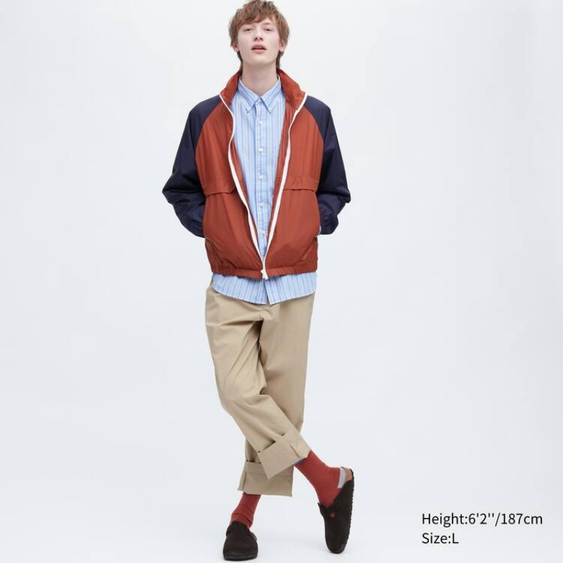 Beige Uniqlo Jw Anderson Easy Men Pants | 6743944