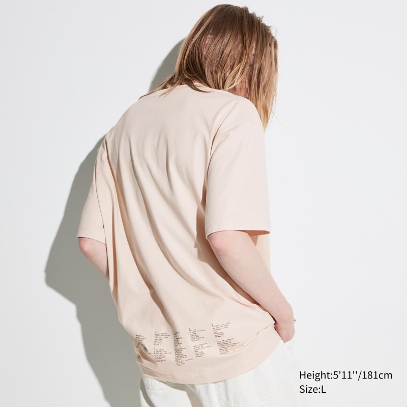 Beige Uniqlo Louvre By M/M Ut Oversized Short-sleeve Graphic Men T Shirts | 574243
