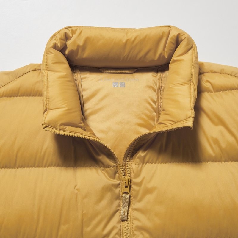 Beige Uniqlo Ultra Light Down 3d Cut Wide Quilt Men Jackets | 3184689