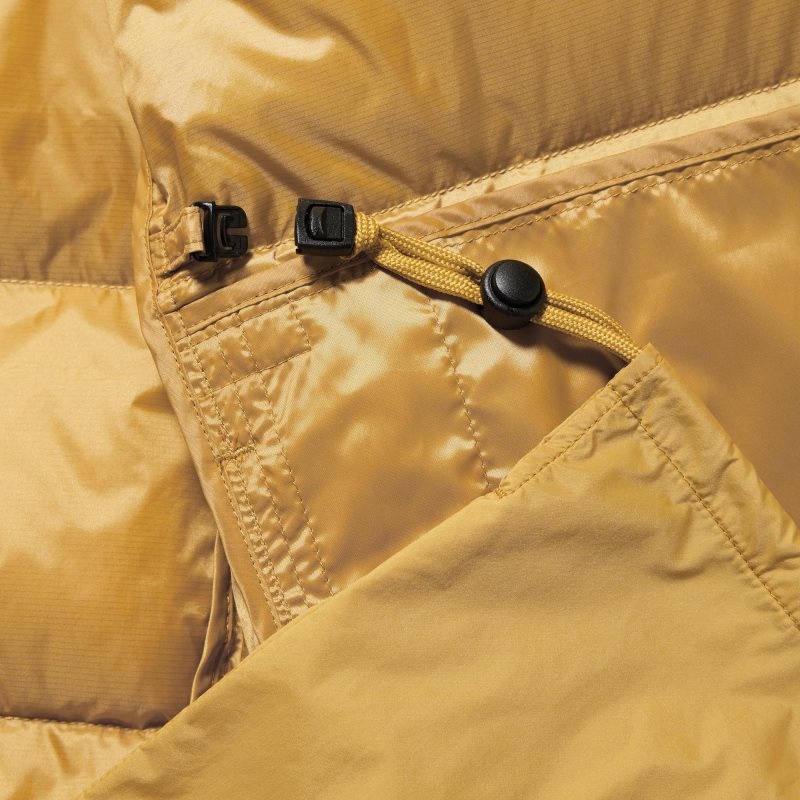 Beige Uniqlo Ultra Light Down 3d Cut Wide Quilt Men Jackets | 3184689