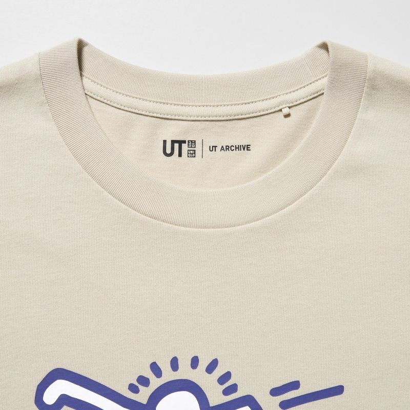 Beige Uniqlo Ut Archive Ut Short Sleeve Graphic Keith Haring Men T Shirts | 973852