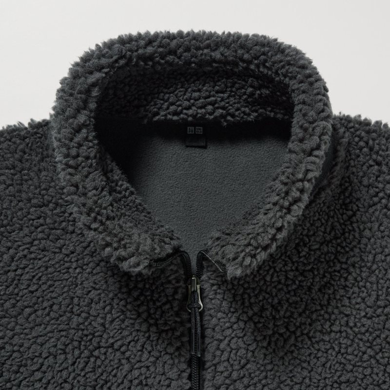 Beige Uniqlo Windproof Outer Fleece Men Jackets | 7244591