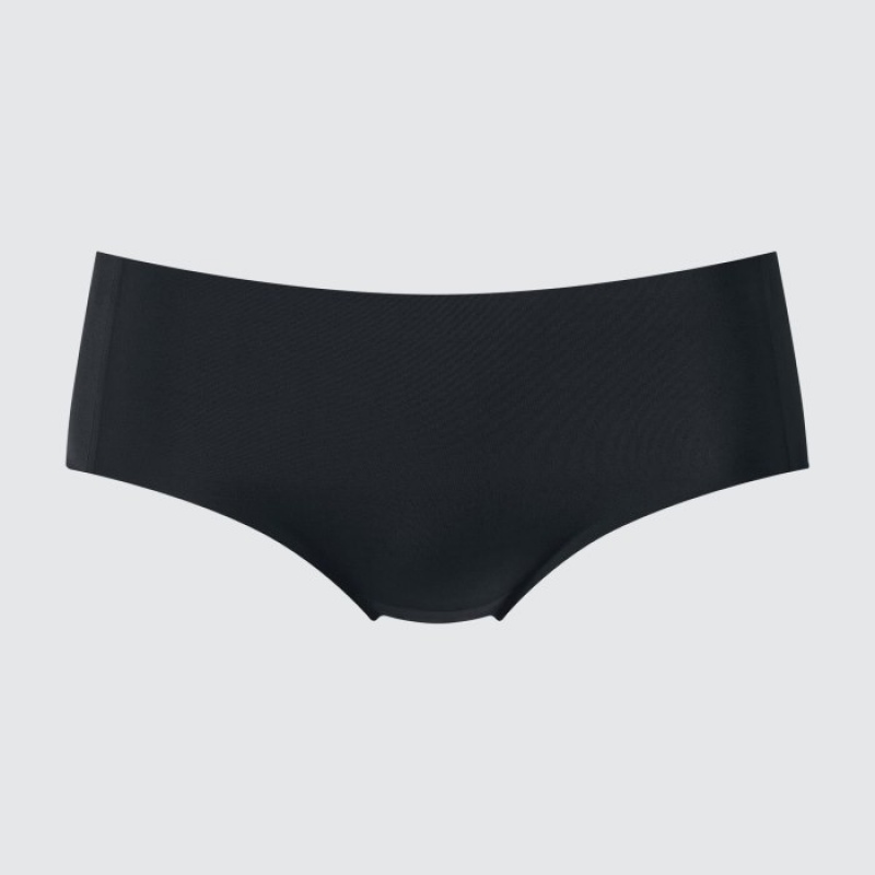 Black Uniqlo AIRism Ultra Seamless Hiphugger Women Briefs | 1089149