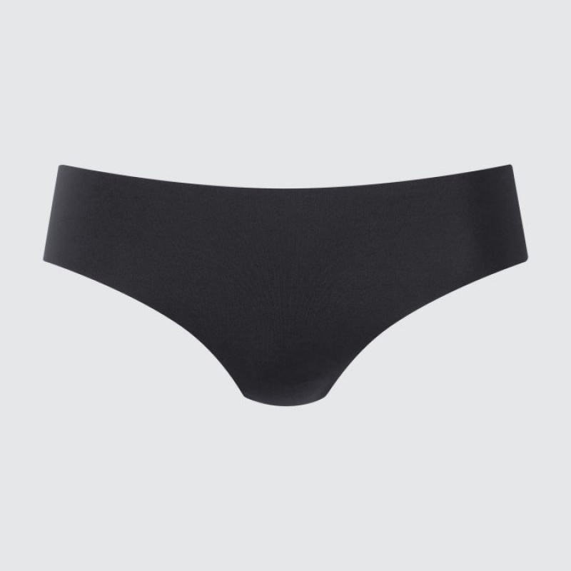 Black Uniqlo AIRism Ultra Seamless Regular Women Briefs | 5312353