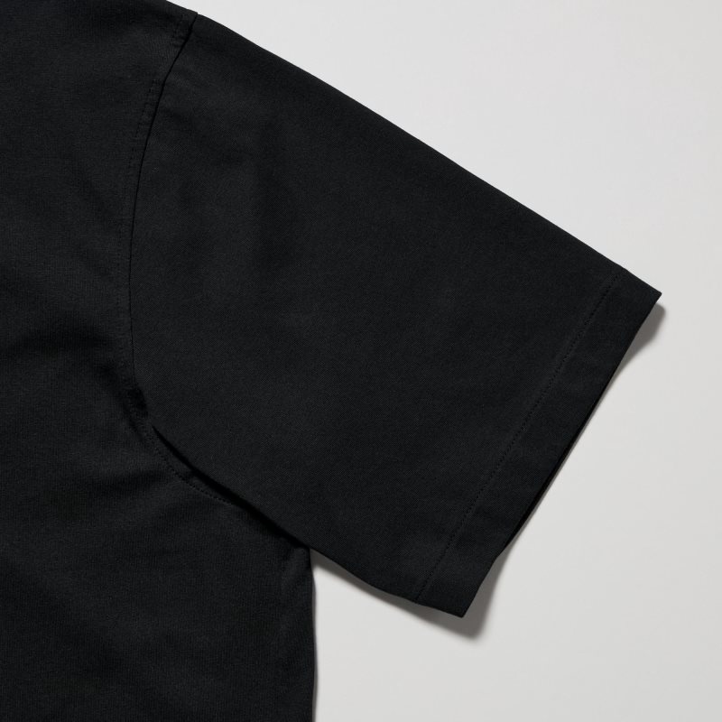 Black Uniqlo Airism Regular Collar Men Polo Shirts | 8730546