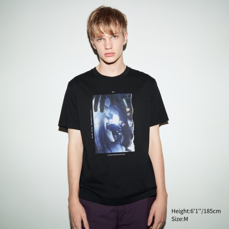 Black Uniqlo Anime JUJUTSU KAISEN Season 2 UT Short-Sleeve Women T Shirts | 2826482