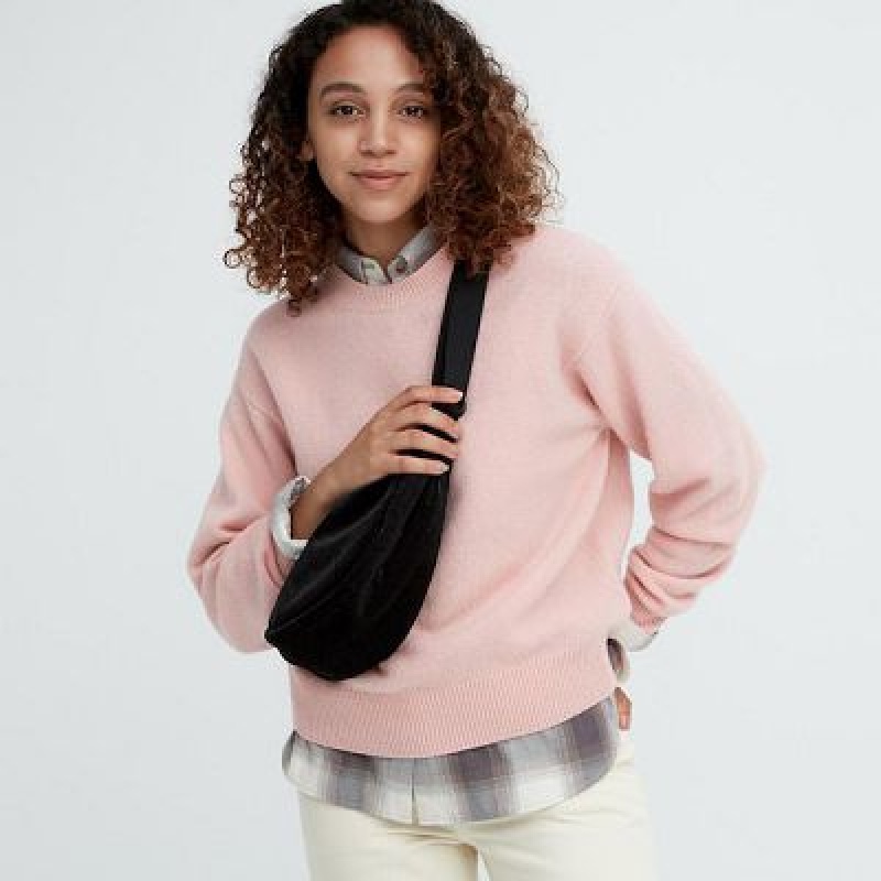 Black Uniqlo Corduroy Round Mini Women Crossbody Bags | 6672264