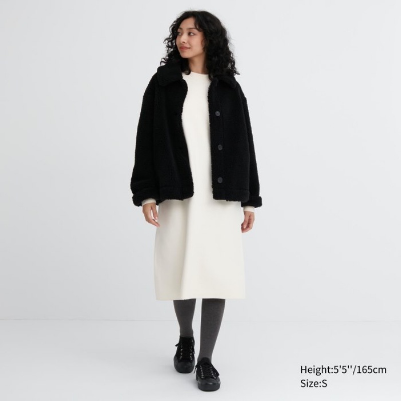 Black Uniqlo HEATTECH Extra Warm Pile-Lined Women Tight | 438181