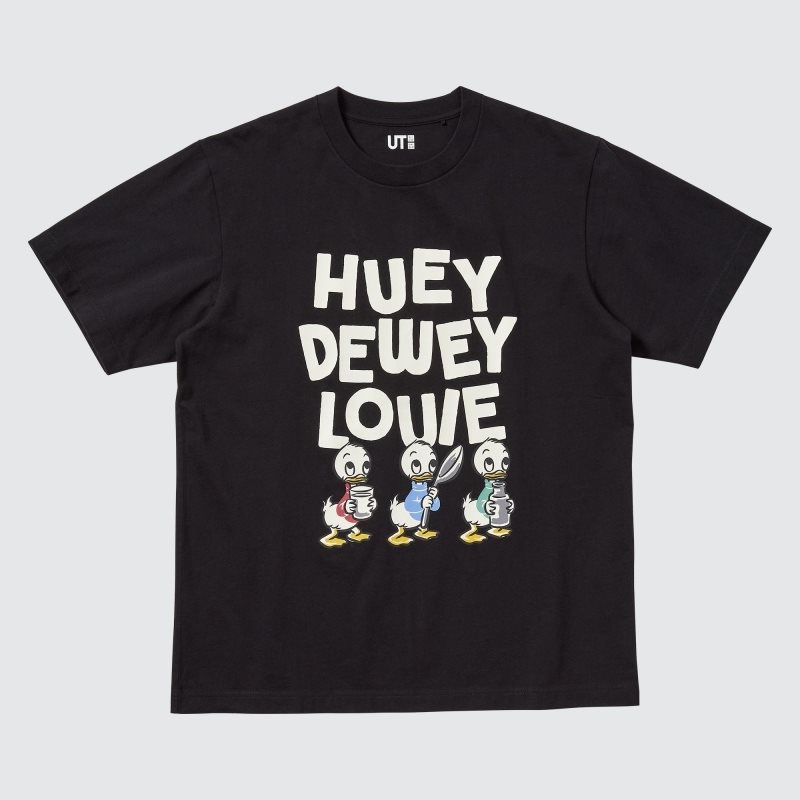 Black Uniqlo Magic For All Favorites Ut Short-sleeve Graphic Men T Shirts | 163546
