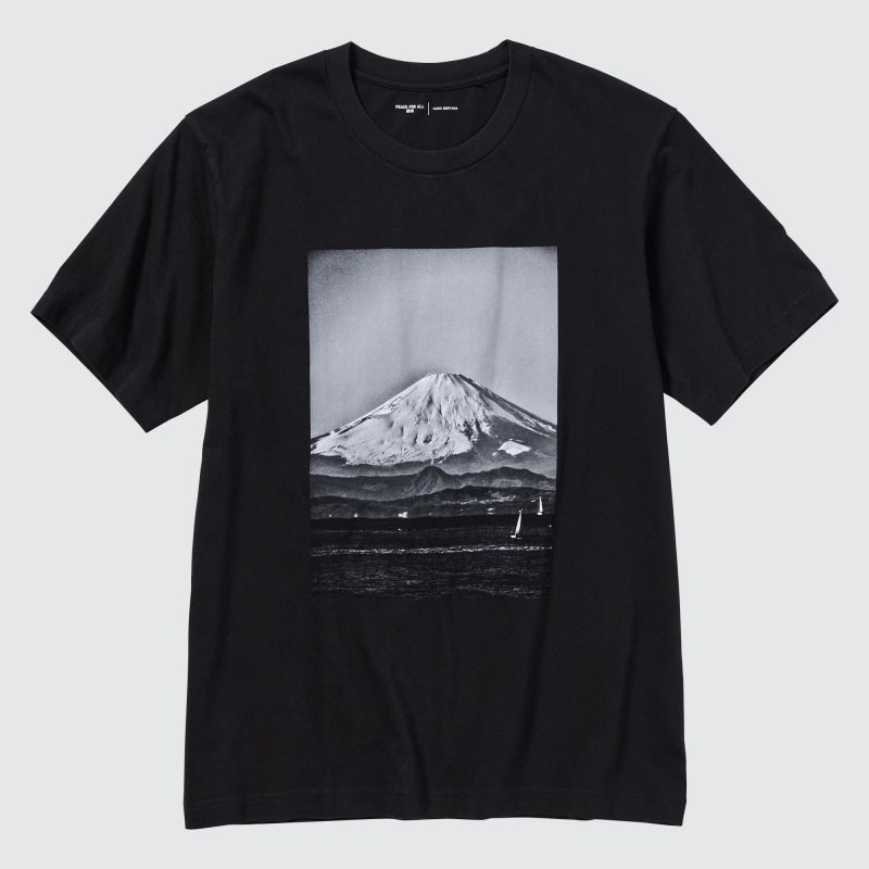 Black Uniqlo Peace For All Daido Moriyama Short-sleeve Graphic Men T Shirts | 1051918