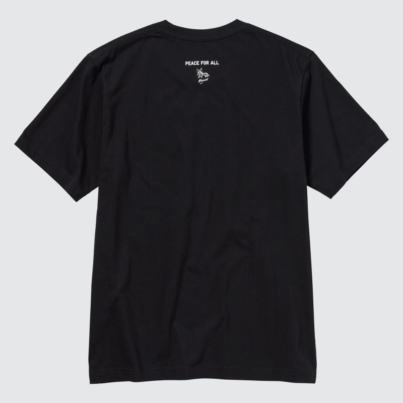 Black Uniqlo Peace For All Daido Moriyama Short-sleeve Graphic Men T Shirts | 1051918