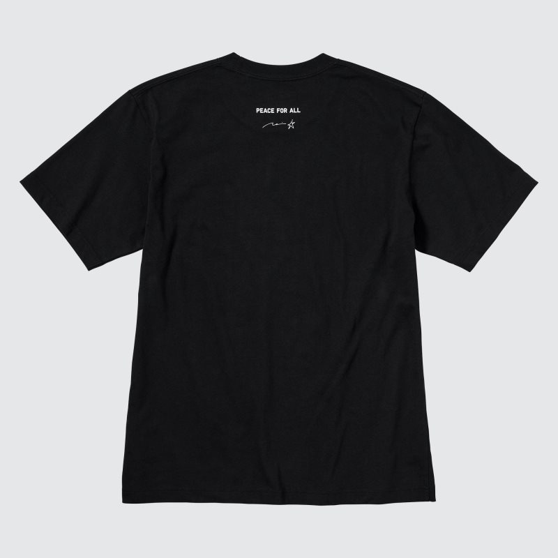Black Uniqlo Peace For All Short-sleeve Graphic Rei Inamoto Men T Shirts | 3329746