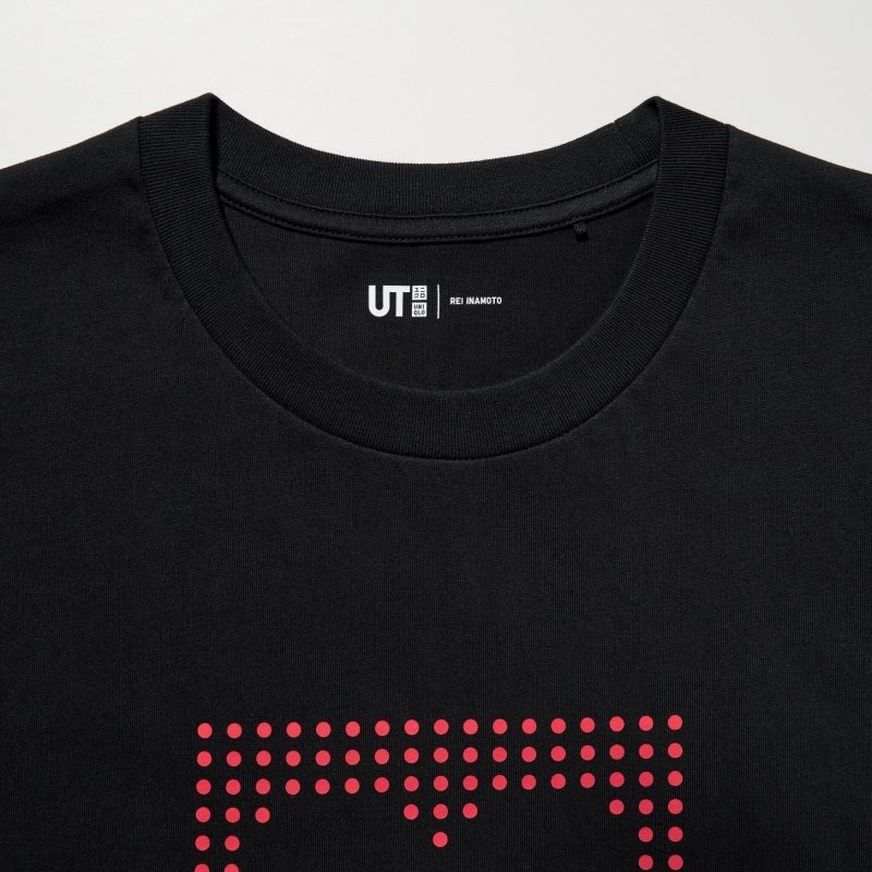 Black Uniqlo Peace For All Short-sleeve Graphic Rei Inamoto Men T Shirts | 3329746