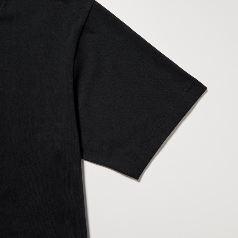 Black Uniqlo Peace For All Short-sleeve Graphic Rei Inamoto Men T Shirts | 3329746