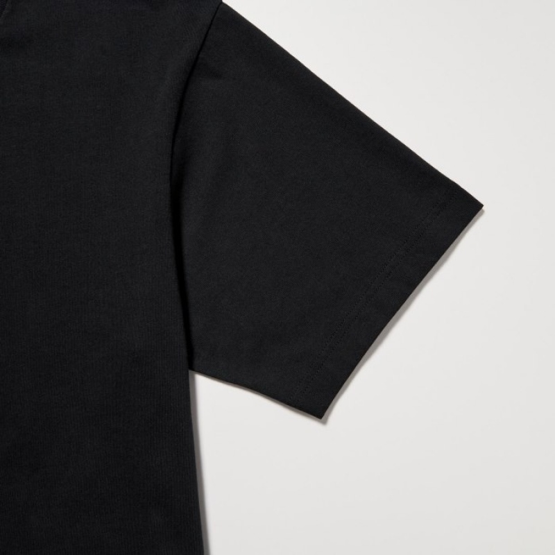 Black Uniqlo Peace For All Short-sleeve Graphic Rei Inamoto Women T Shirts | 6511387