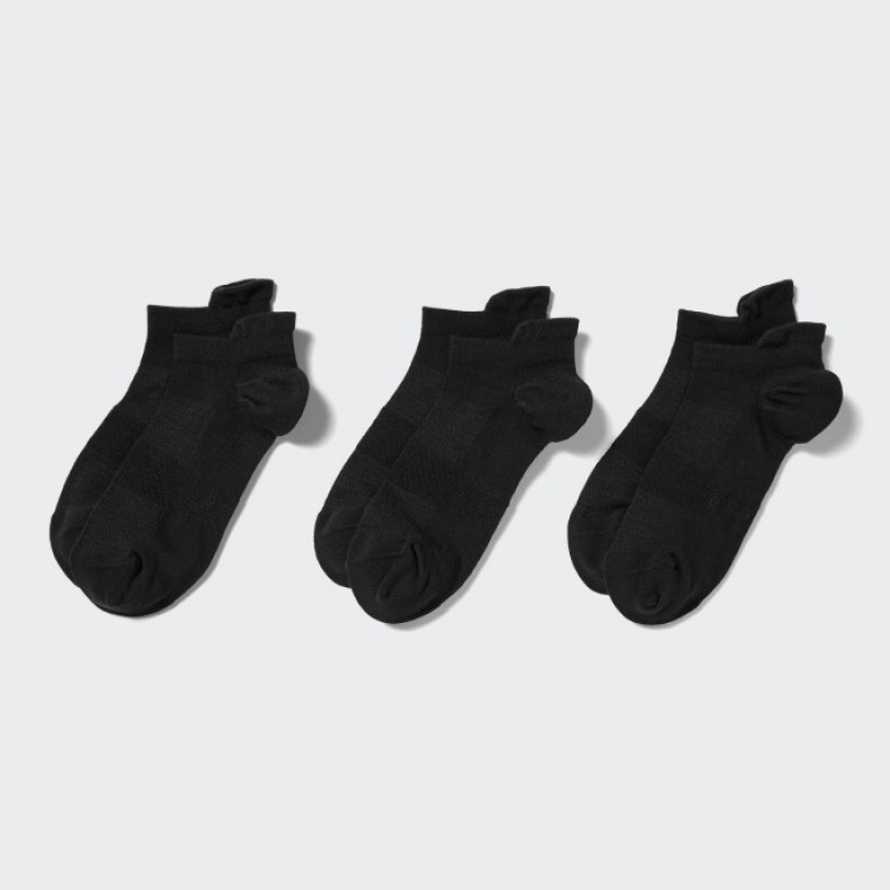 Black Uniqlo Sport Short (3 Pairs) Women Socks | 7547083
