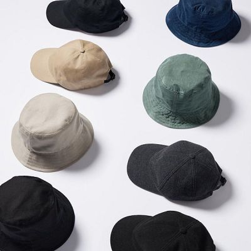 Black Uniqlo UV Protection Women Caps | 7823761
