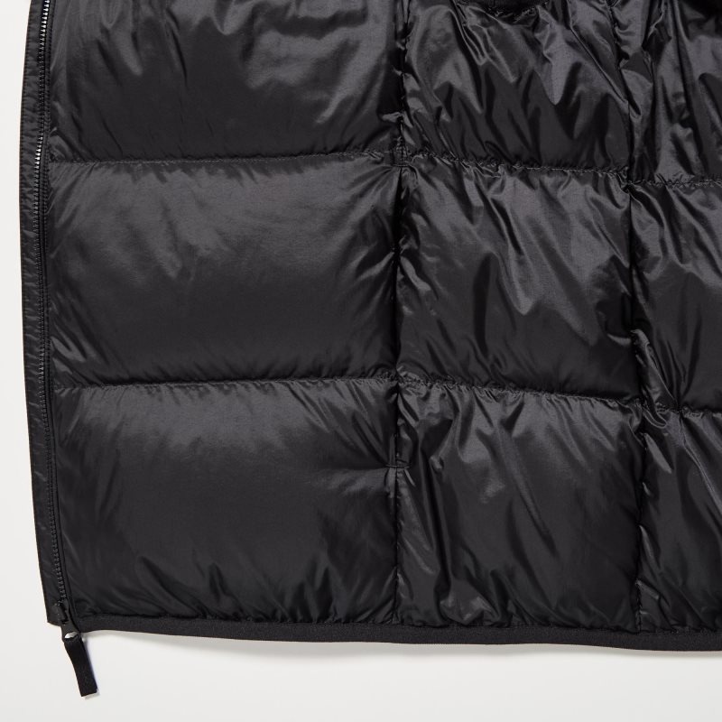 Black Uniqlo Ultra Light Down Wide Quilt Men Vest | 6385821