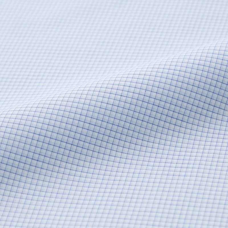 Blue Uniqlo Easy Care Checked Stretch Slim-fit Long-sleeve Men Shirts | 9856506
