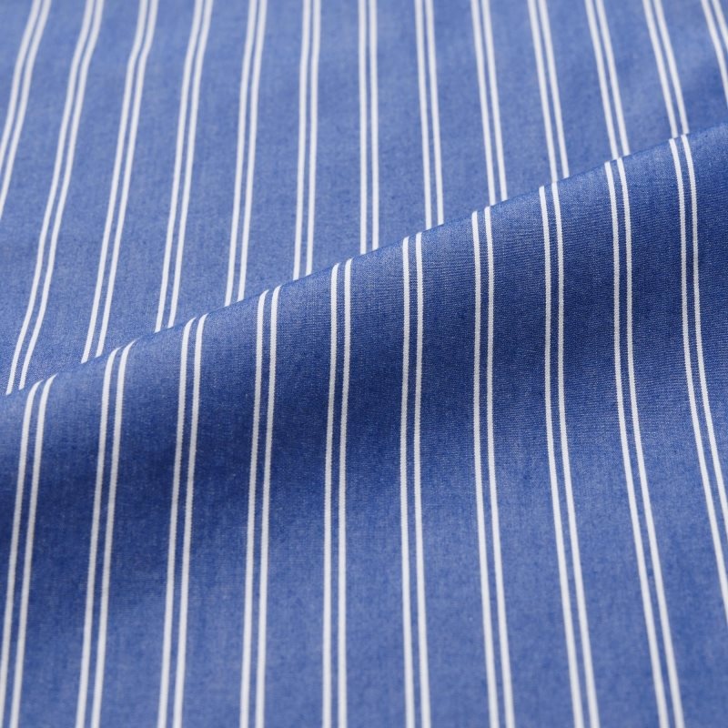 Blue Uniqlo Extra Fine Cotton Broadcloth Long-sleeve Men Shirts | 7130493