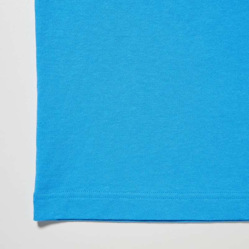 Blue Uniqlo L.A. Eats Ut Oversized Short-sleeve Graphic Pizzanista! Men T Shirts | 9704009
