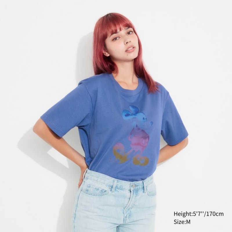 Blue Uniqlo MAGIC FOR ALL FOREVER UT Short-Sleeve Women T Shirts | 3369777