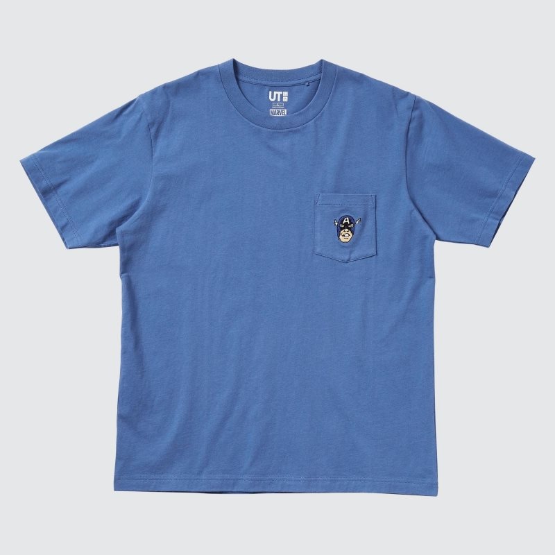 Blue Uniqlo Magic For All Timeless Favorites Ut Short-sleeve Graphic Men T Shirts | 6561836