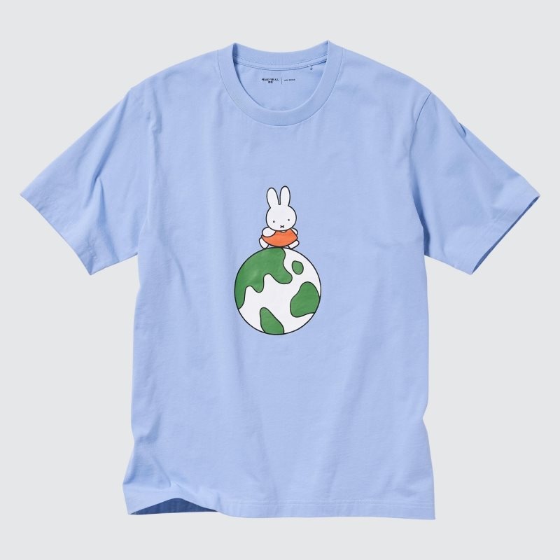 Blue Uniqlo Peace For All Dick Bruna Short-sleeve Graphic Men T Shirts | 2874678