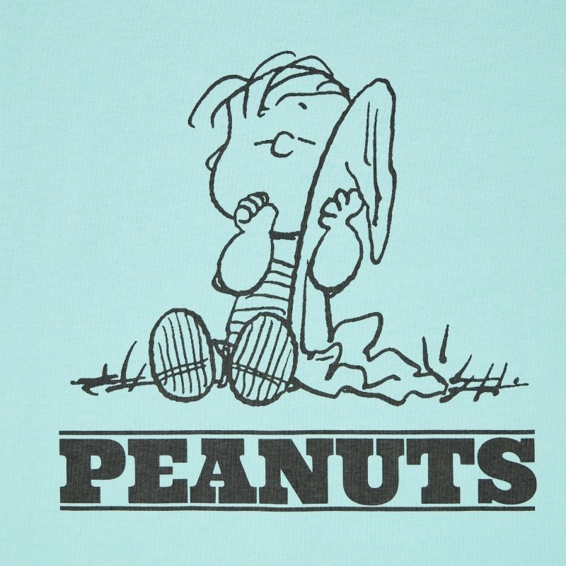 Blue Uniqlo Retro Peanuts Ut Oversized Short-sleeve Graphic Men T Shirts | 354963