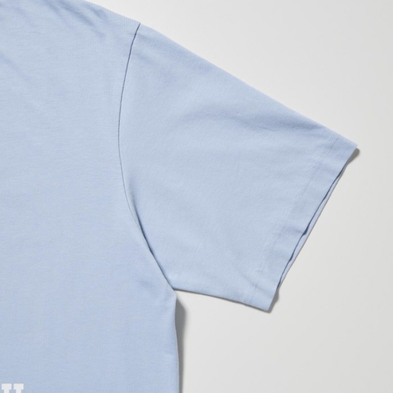 Blue Uniqlo The Brands Hawaii UT Short-Sleeve Matsumoto Shave Ice Women T Shirts | 2732374