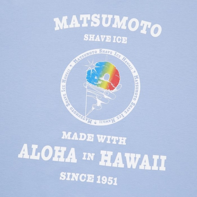 Blue Uniqlo The Brands Hawaii UT Short-Sleeve Matsumoto Shave Ice Women T Shirts | 2732374