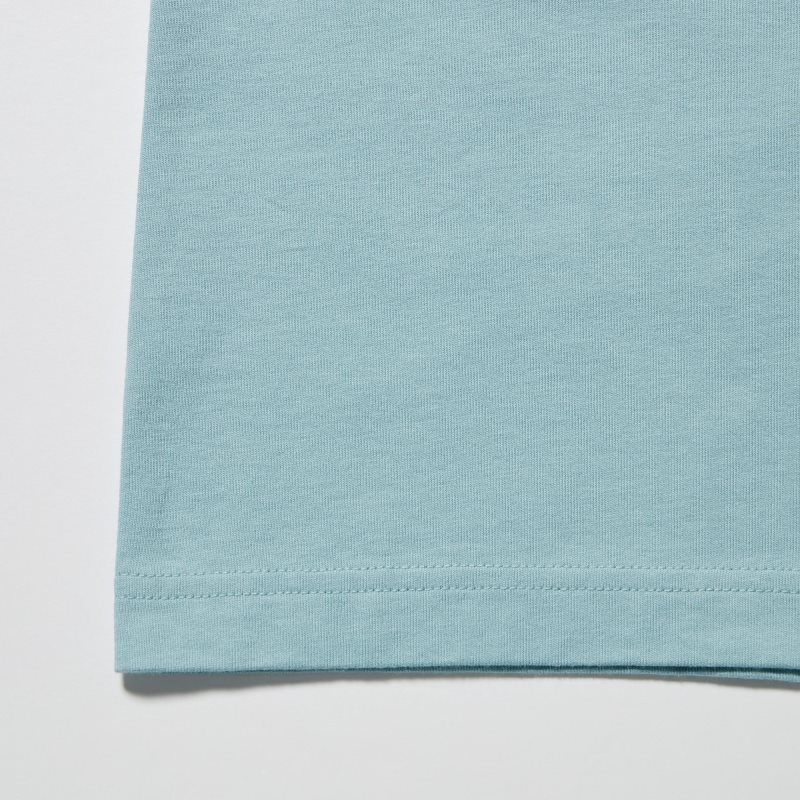 Blue Uniqlo Ut Archive Ut Bleach Short-sleeve Graphic Men T Shirts | 1424170