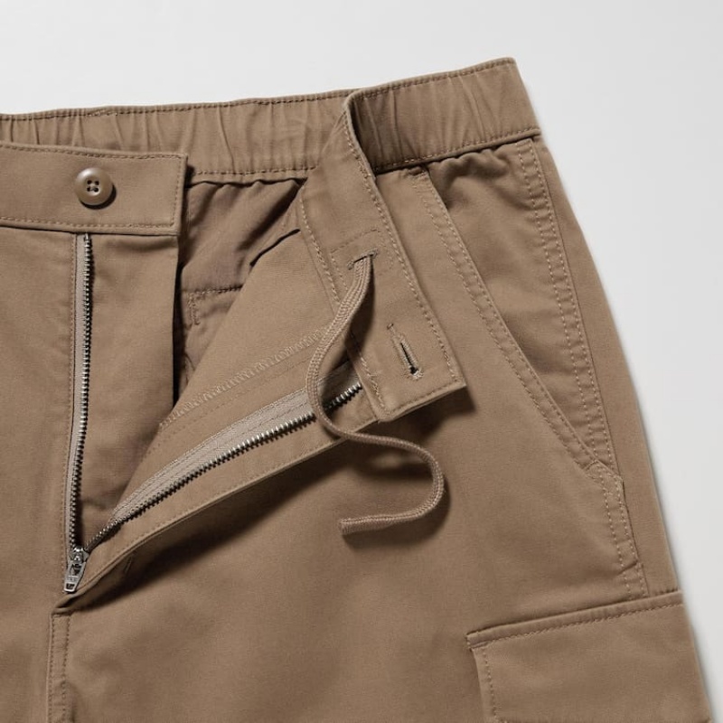 Brown Uniqlo Cargo Jogger Men Pants | 9264383