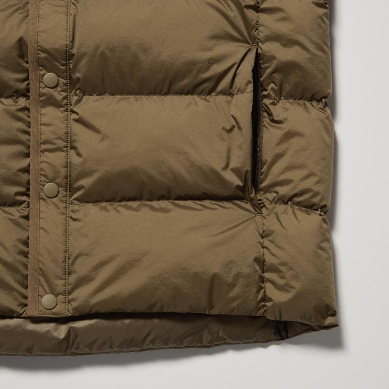 Brown Uniqlo Recycled Down Men Jackets | 8365864
