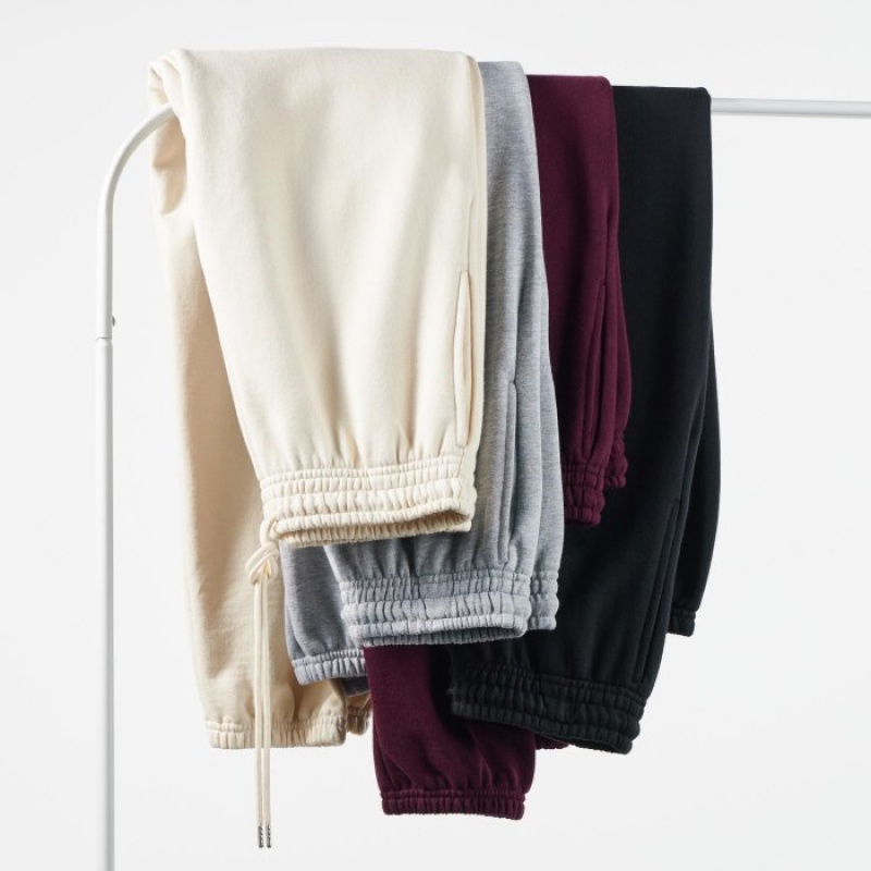Burgundy Uniqlo Jogger Women Pants | 637996