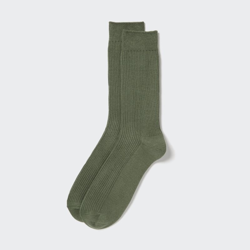 Green Uniqlo Colorful 50 Men Socks | 3258212