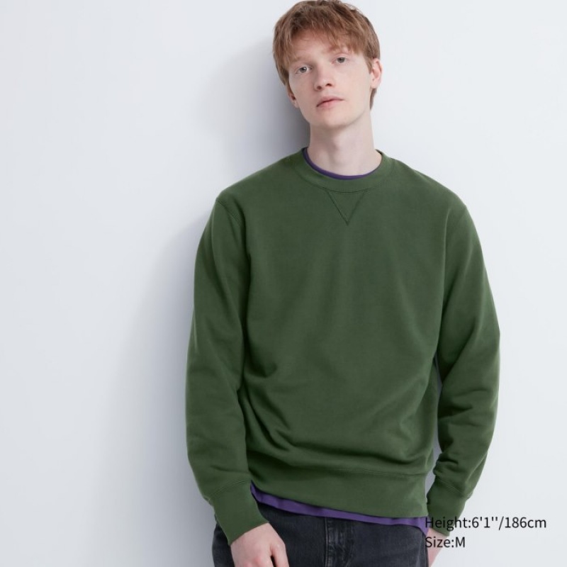 Green Uniqlo Long Women Sweatshirts | 2601099